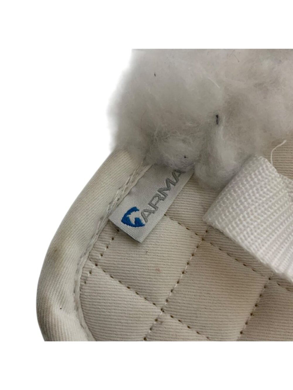 Arma SupaFleece Pro Comfort Quilted Half Pad 15-16.5 in White Shires Equestrian - Picture 7 of 10
